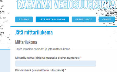 Käsämän vesiosuuskunnan sivut julkaistu