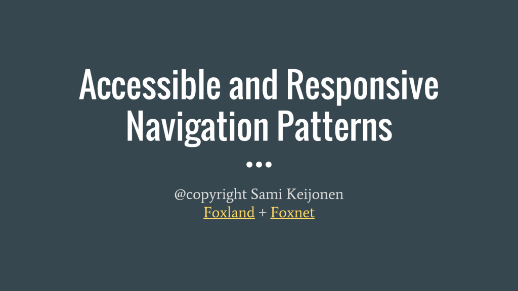 Accessible-Navigation-Patterns